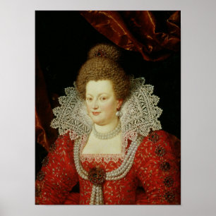 Portrait of Marie de Medici Poster