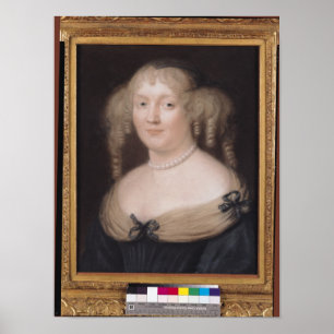 Portrait of Marie de Rabutin-Chantal Marquise Poster
