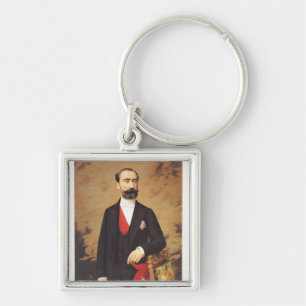 Portrait of Marie Francois Sadi Carnot 1887 Key Ring