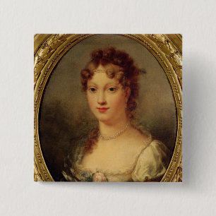 Portrait of Marie-Louise de Hapsburg-Lorraine 15 Cm Square Badge