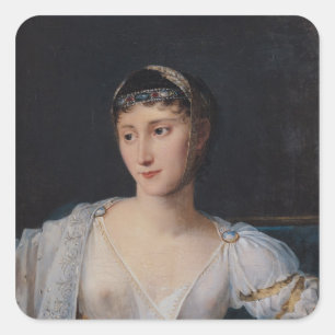 Portrait of Marie-Pauline Bonaparte Square Sticker