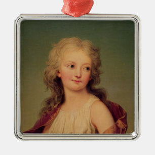 Portrait of Marie-Therese Charlotte of France Metal Ornament