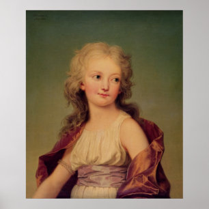 Portrait of Marie-Therese Charlotte of France Poster