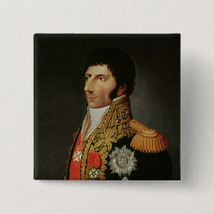 Portrait of Marshal Charles Jean Bernadotte 15 Cm Square Badge