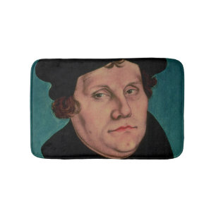 Portrait of Martin Luther, 1529 Bath Mat