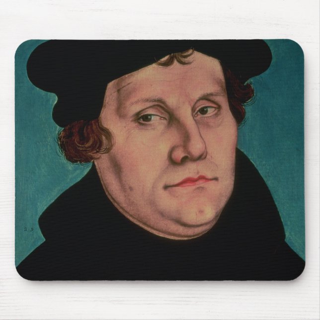 Portrait of Martin Luther, 1529 Mouse Pad (Front)