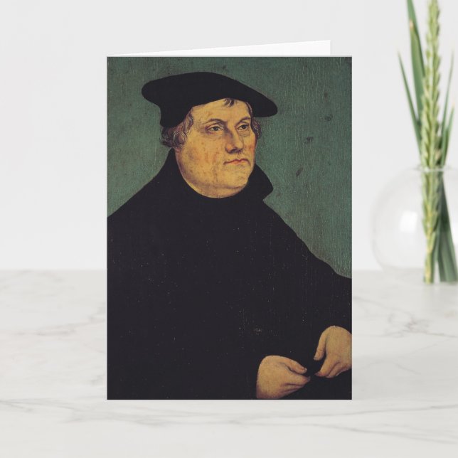 Portrait of Martin Luther  1543 Card (Front)