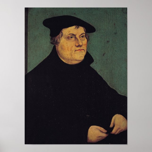 Portrait of Martin Luther  1543 Poster (Front)