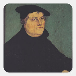 Portrait of Martin Luther  1543 Square Sticker