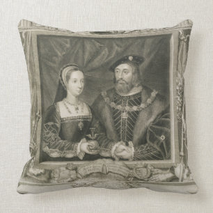 Portrait of Mary (1496-1533) Queen of France, and Cushion