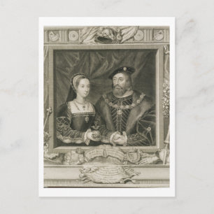 Portrait of Mary (1496-1533) Queen of France, and Postcard