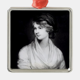 Portrait of Mary Wollstonecraft Godwin Metal Ornament