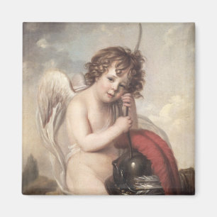 Portrait of Master Oswald Fawcett as Cupid (oil on Magnet