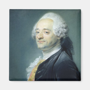 Portrait of Maurice Quentin de la Tour , 1750 Magnet