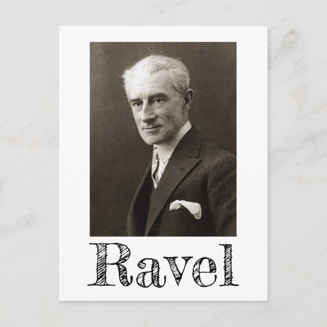 Portrait of Maurice Ravel (c. 1925) Postcard (Front)