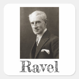 Portrait of Maurice Ravel (c. 1925) Square Sticker