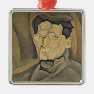 Portrait of Maurice Raynal 1911 Metal Tree Decoration