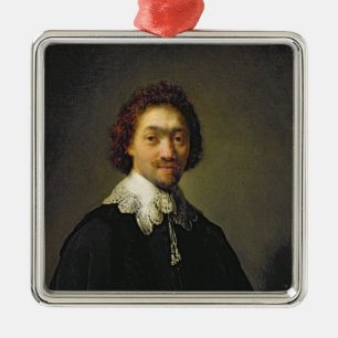 Portrait of Maurits Huygens, 1632 Metal Tree Decoration