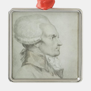 Portrait of Maximilien de Robespierre Metal Ornament