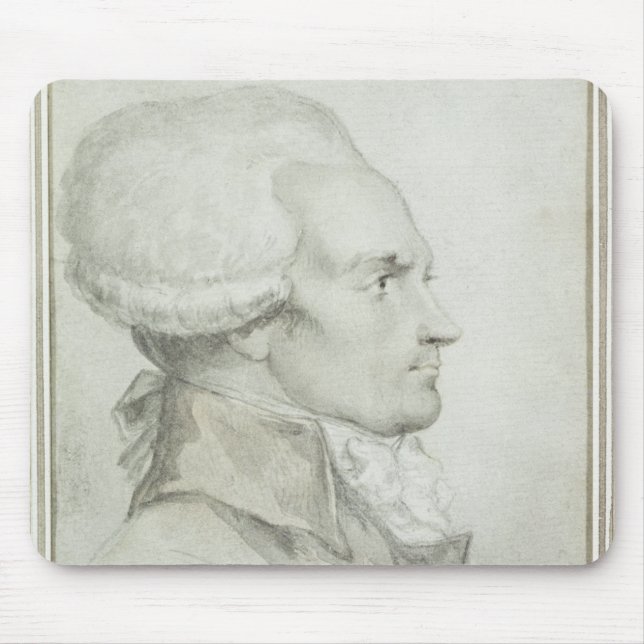 Portrait of Maximilien de Robespierre Mouse Pad (Front)