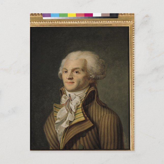 Portrait of Maximilien de Robespierre Postcard (Front)