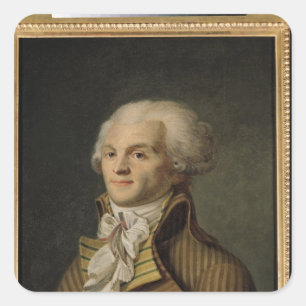 Portrait of Maximilien de Robespierre Square Sticker