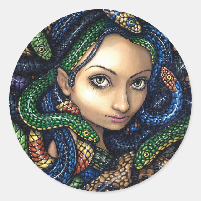 "Portrait of Medusa" Sticker (Front)