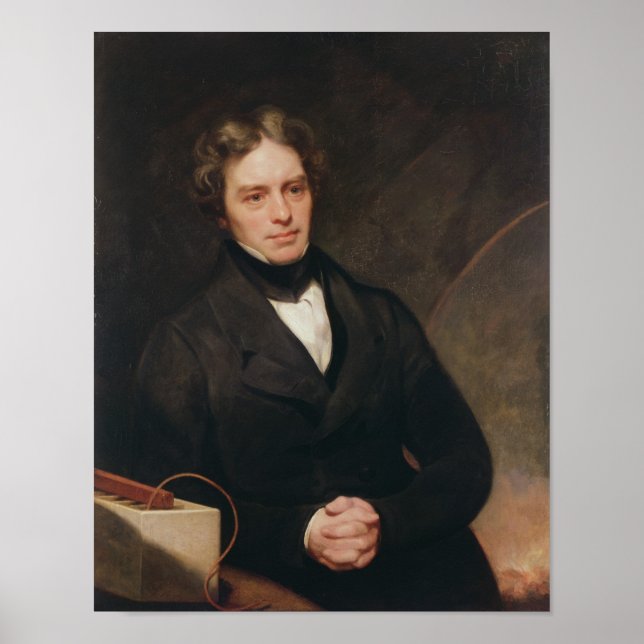 Portrait of Michael Faraday  1841-42 Poster (Front)