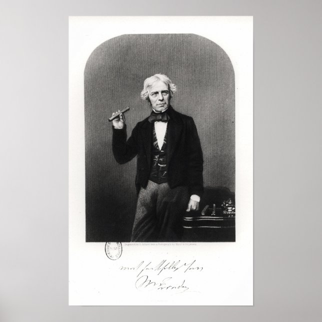 Portrait of Michael Faraday Poster (Front)