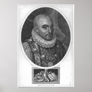 Portrait of Michel de Montaigne Poster