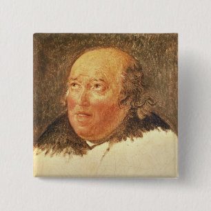 Portrait of Michel Gerard 15 Cm Square Badge