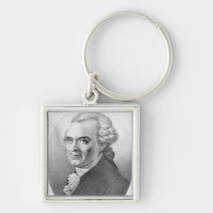 Portrait of Michel-Jean Sedaine Key Ring
