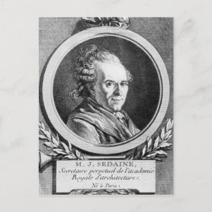 Portrait of Michel-Jean Sedaine Postcard