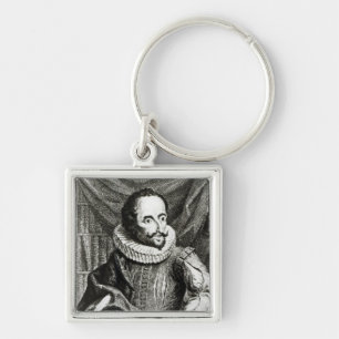 Portrait of Miguel de Cervantes Saavedra Key Ring