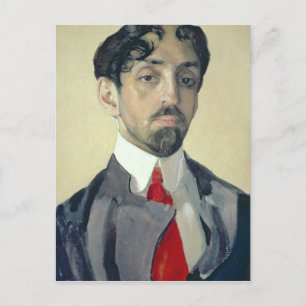 Portrait of Mikhail Kuzmin , 1909 Postcard