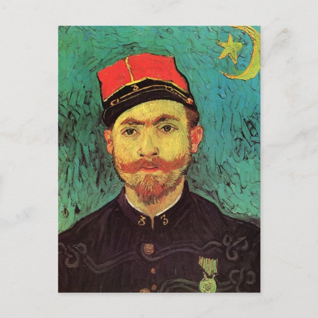 Portrait of Milliet, The Lover by Vincent van Gogh Postcard (Front)