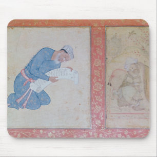Portrait of Min Musavir giving a petition Mouse Pad