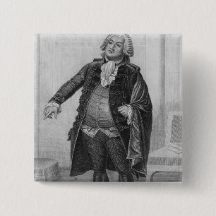 Portrait of Mirabeau 15 Cm Square Badge