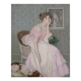 Portrait of Miss Ella Carmichael by Aman-Jean Poster