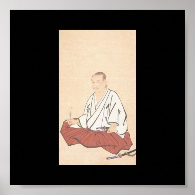 Portrait of Miyamoto Musashi, Edo Period Poster (Front)