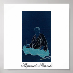 Portrait of Miyamoto Musashi. Edo Period. Poster