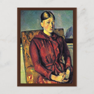 Portrait Of Mme Cézanne In A Yellow Armchair, Postcard