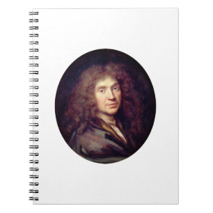 Portrait of Molière by Pierre Mignard (c. 1658) Notebook