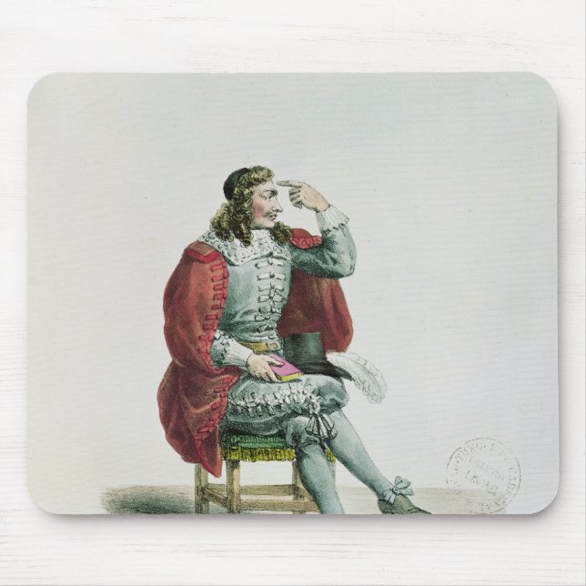 Portrait of Moliere  in the role of Arnolfe Mouse Pad (Front)