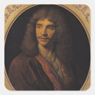 Portrait of Moliere Square Sticker