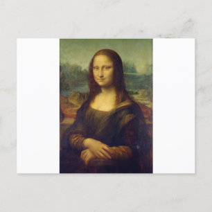 Portrait of Mona Lisa del Giocondo by Leonardo da  Postcard