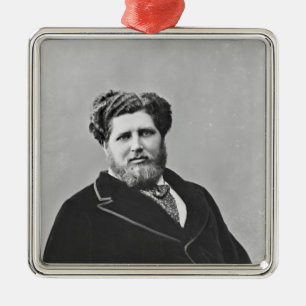 Portrait of Monsieur de Tourguenef Metal Tree Decoration