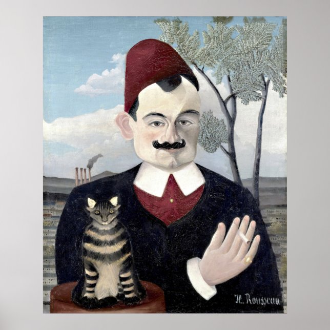 Portrait of Monsieur X, Henri Rousseau Fine Art Poster (Front)