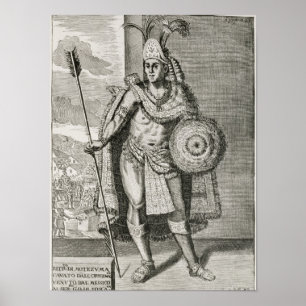 Portrait of Montezuma II Poster
