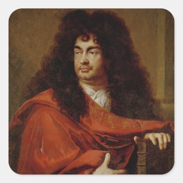 Portrait of Montfleury Square Sticker (Front)
